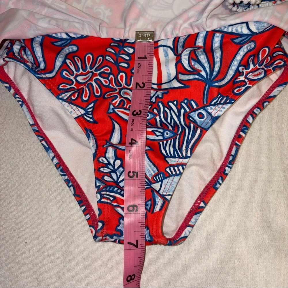 Janie and Jack Recycled Tropical Fish Halter 2-Piece Swimsuit‎ Red Island Size 5